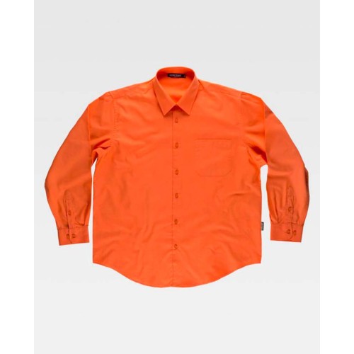 Camisa bolsillo Workteam B800 Naranja