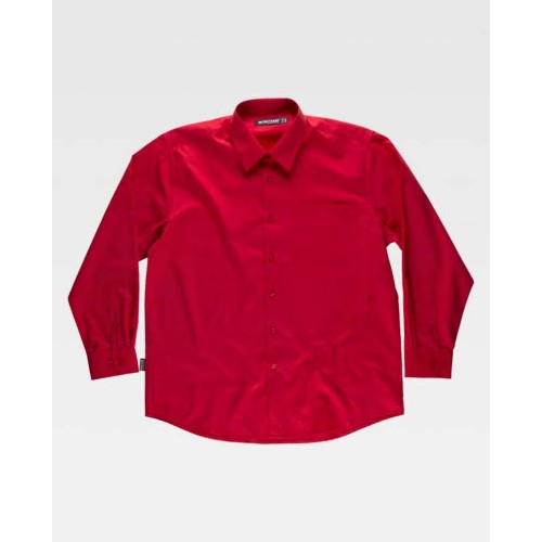 Camisa bolsillo Workteam B800 Rojo