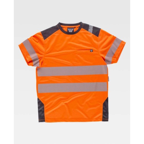 Camiseta alta visibilidad Workteam C9241 Naranja a.v