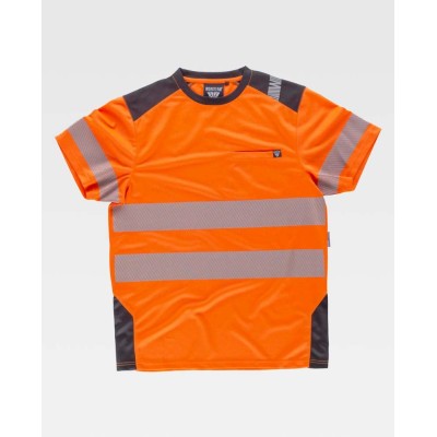 Camiseta alta visibilidad Workteam C9241 Naranja a.v