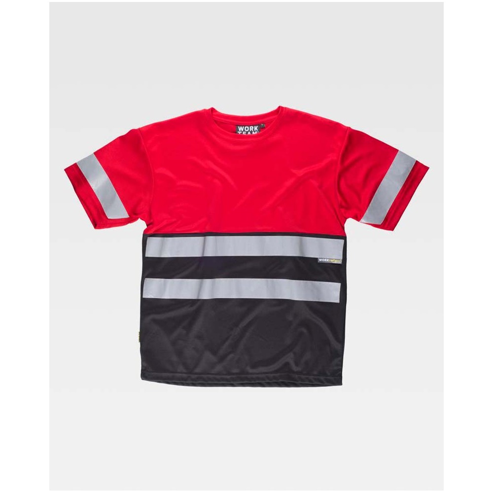 Camiseta Workteam C3940 Rojo/Marino
