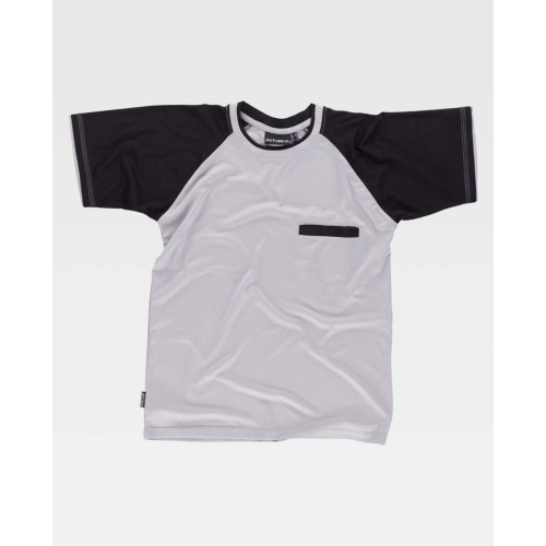 Camiseta Workteam WF1016 Gris Claro/Negro