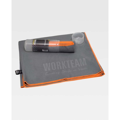 Toalla Workteam WFA450 Gris/Naranja
