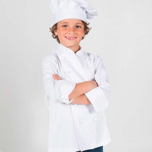 Chaqueta Cocina niños Garys 9501 Blanco