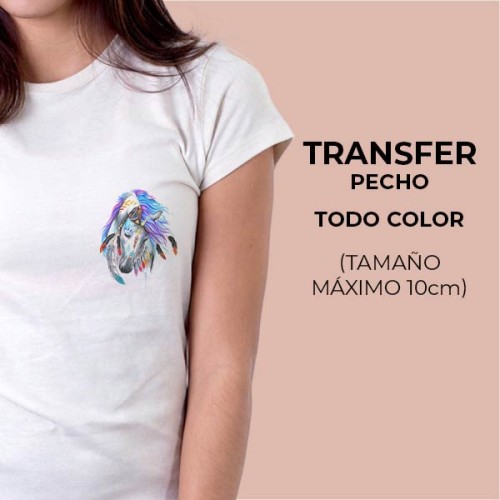 Transfer pecho color